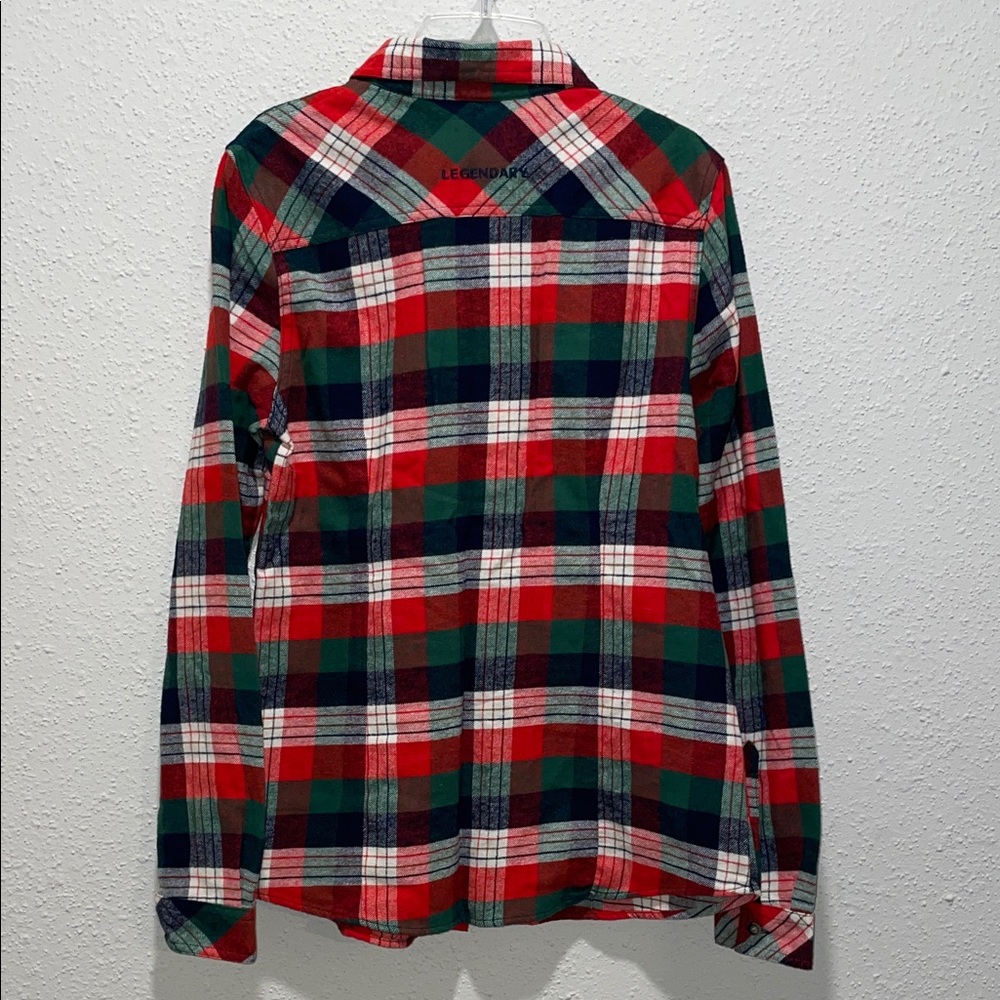 Legendary Whitetails Red and Green Plaid Button Down Shirt - Picture 5 of 6
